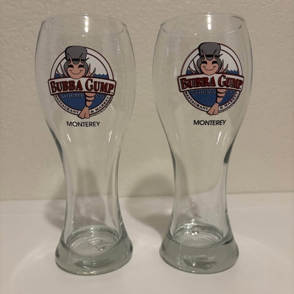 2012 bubba gump shrimp co souvenir glass set of two